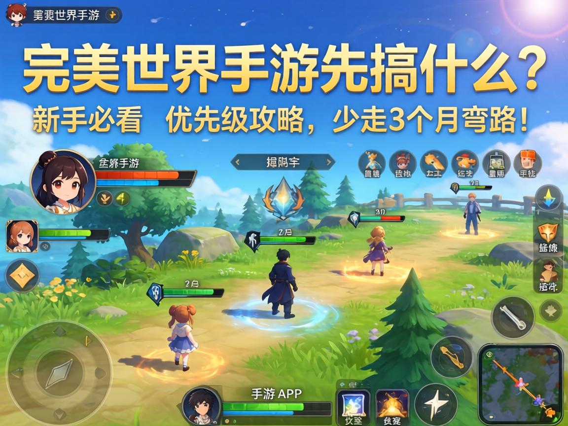 完美世界手游先搞什么？新手必看的优先级攻略，少走3个月弯路！