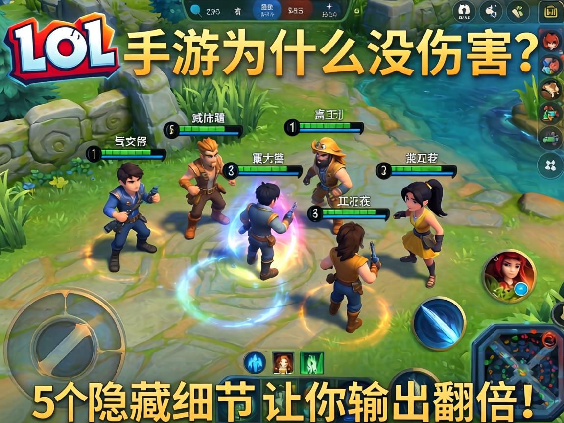 lol手游为什么没伤害？5个隐藏细节让你输出翻倍！