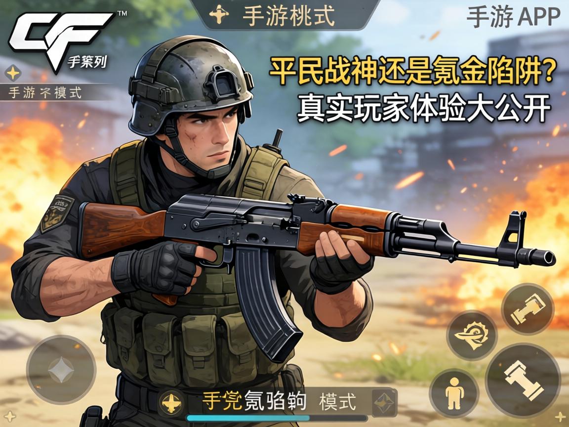 手游CF挑战模式AK系列武器实测，平民战神还是氪金陷阱？真实玩家体验大公开