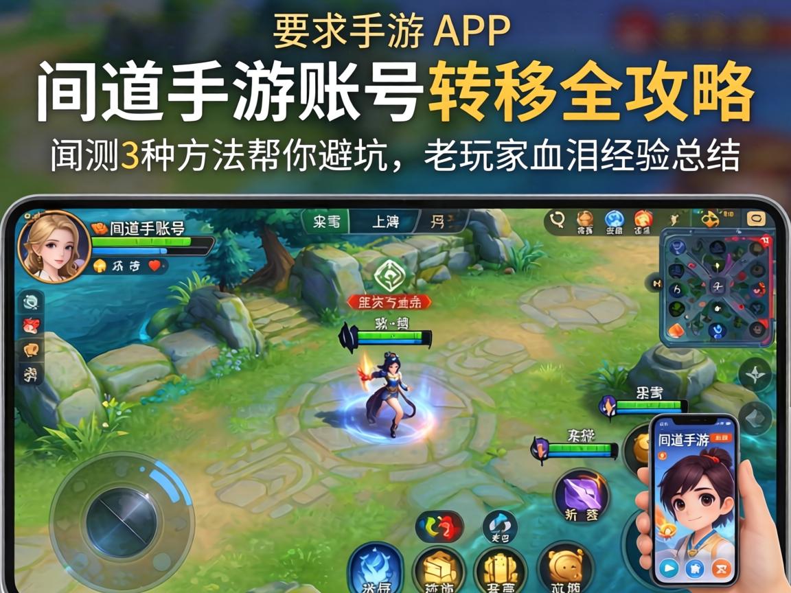 问道手游账号转移全攻略，实测3种方法帮你避坑，老玩家血泪经验总结