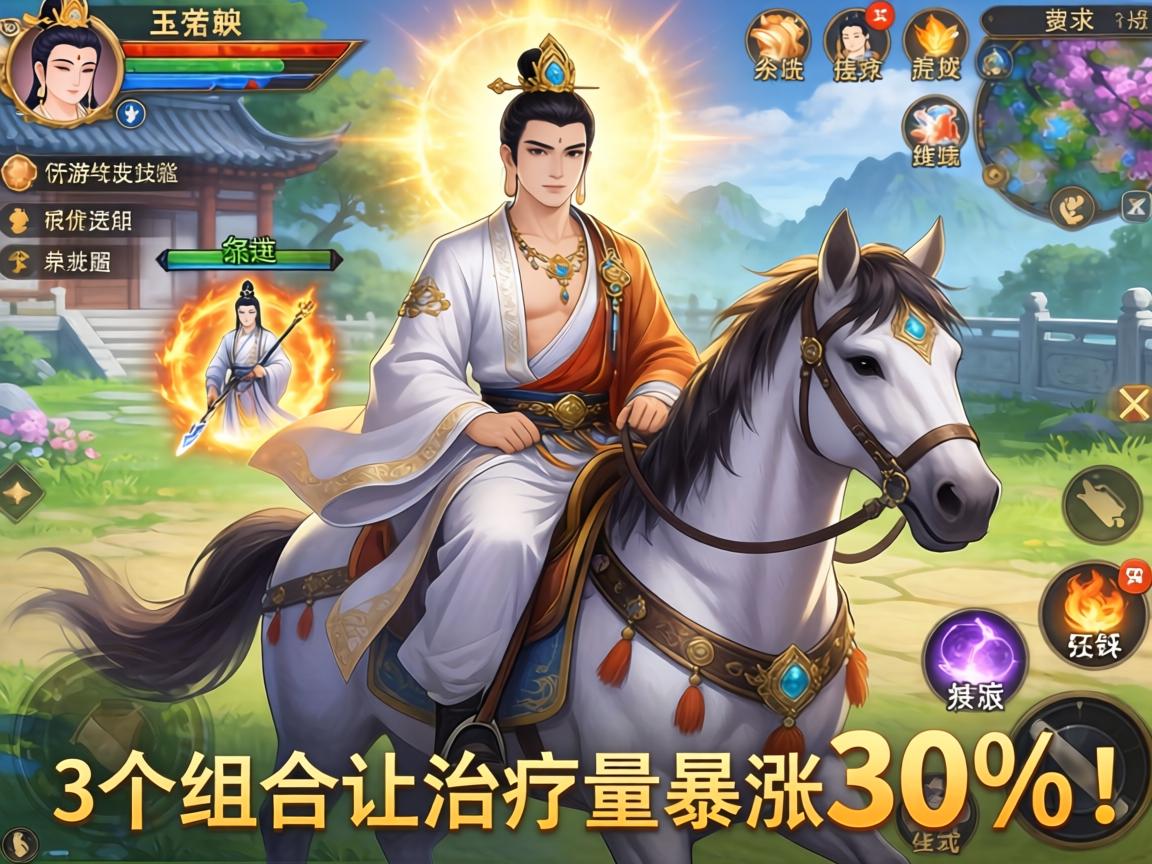 手游普陀坐骑技能怎么选？这3个组合让治疗量暴涨30%！