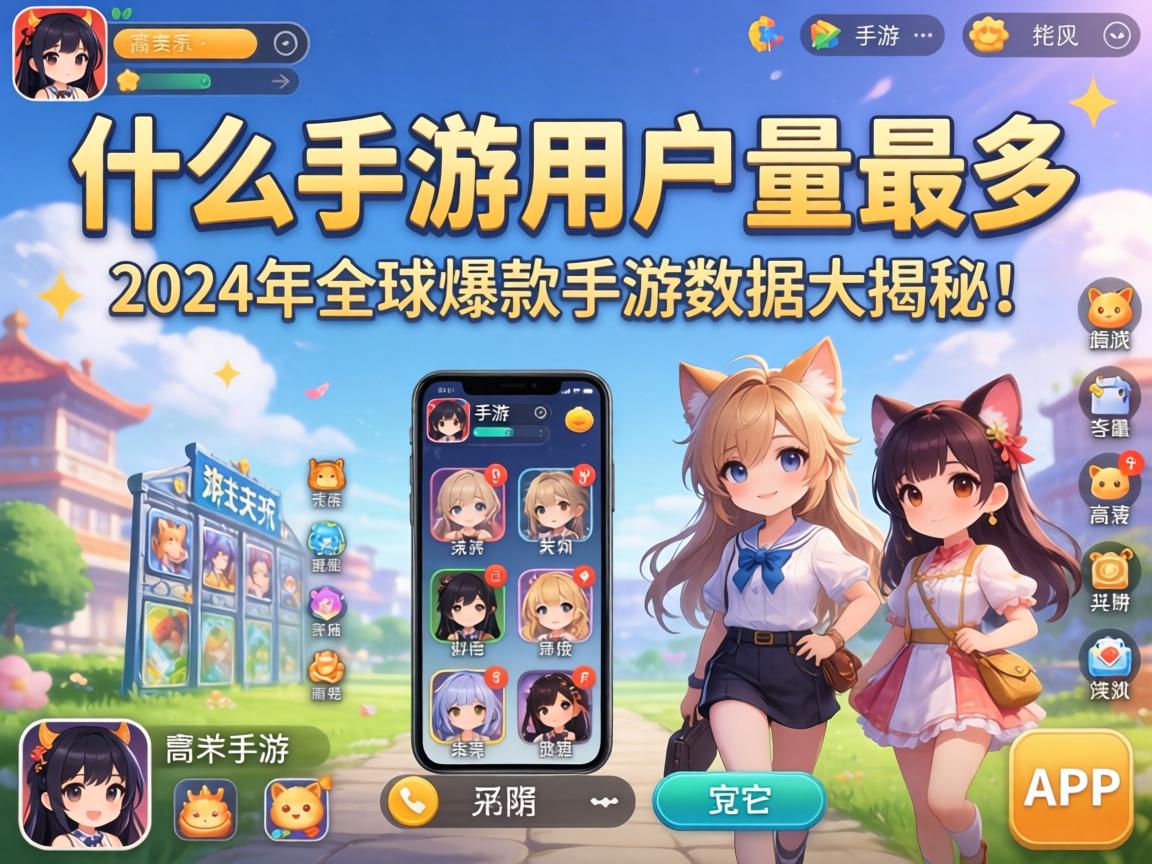 什么手游用户量最多？2024年全球爆款手游数据大揭秘！
