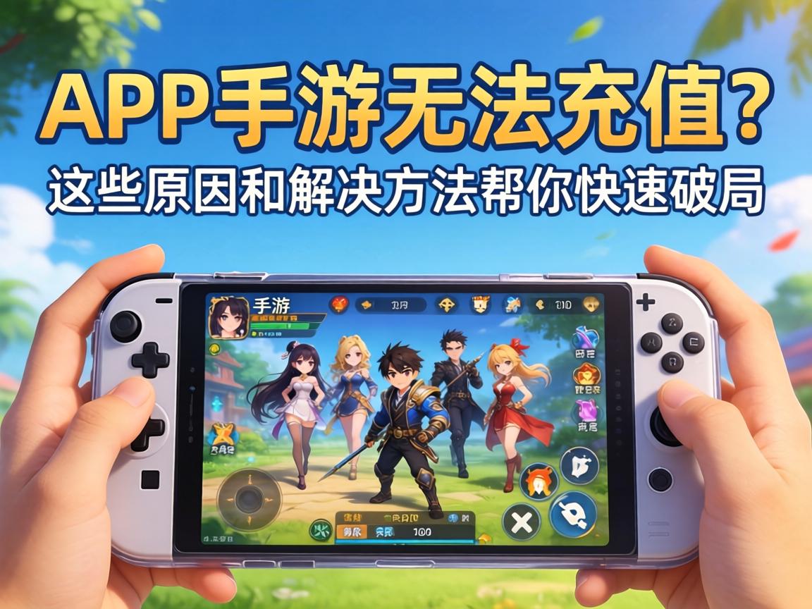 App手游无法充值？这些原因和解决方法帮你快速破局