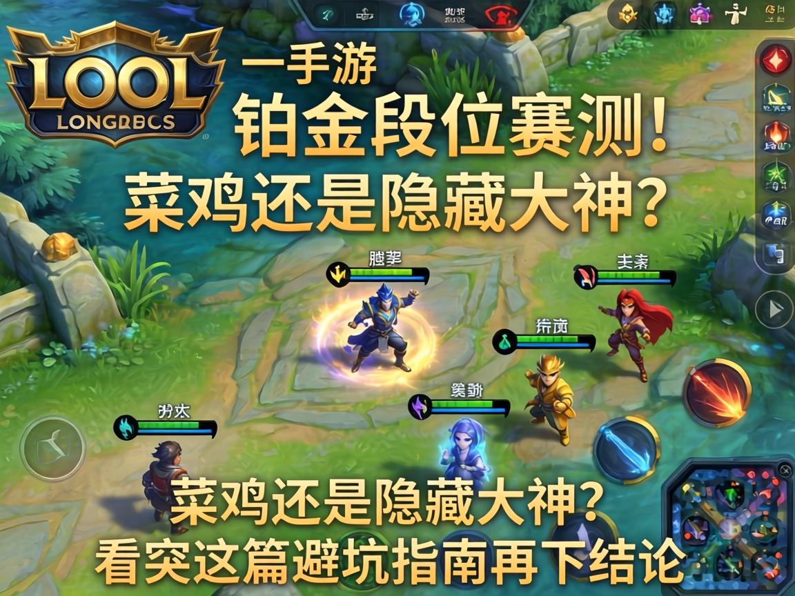 LOL手游铂金段位实测，是菜鸡还是隐藏大神？看完这篇避坑指南再下结论
