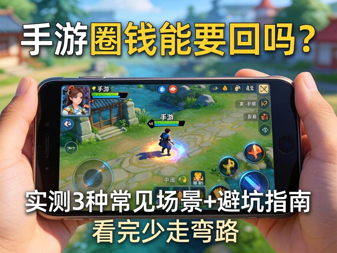 手游圈钱能要回吗？实测3种常见场景+避坑指南，看完少走弯路