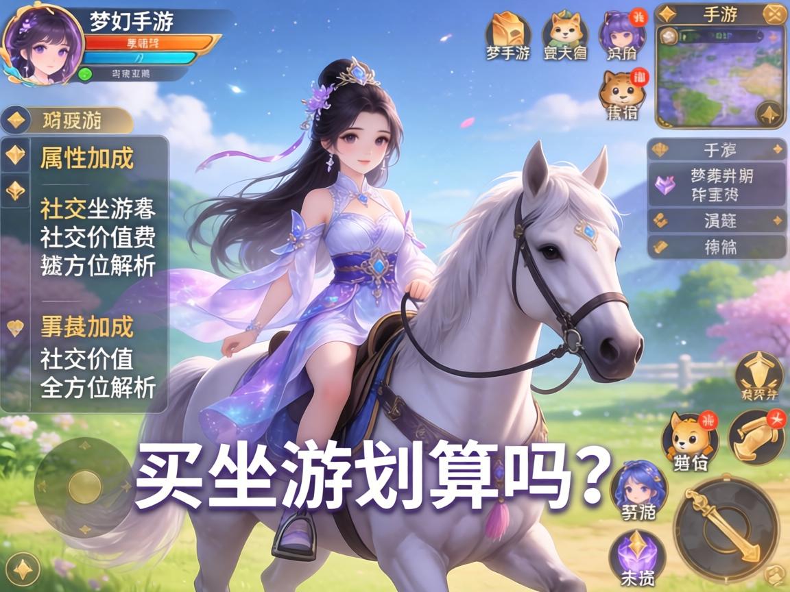 梦幻手游买坐骑划算吗？从属性加成到社交价值全方位解析