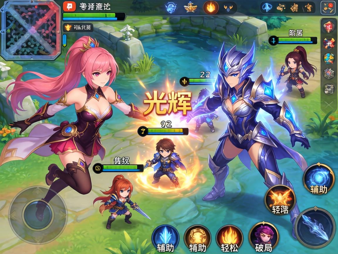 手游对战光辉女郎，这些辅助英雄助你轻松破局