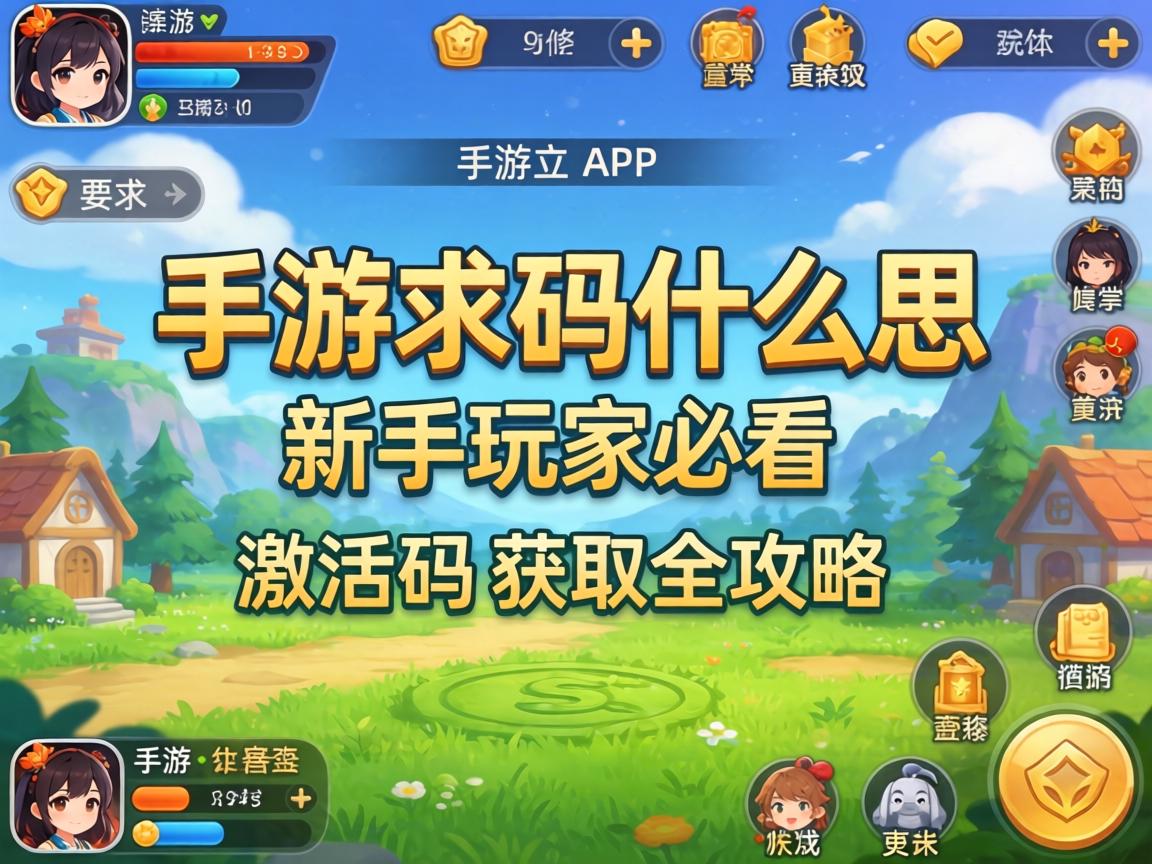 手游求码什么意思？新手玩家必看的激活码获取全攻略