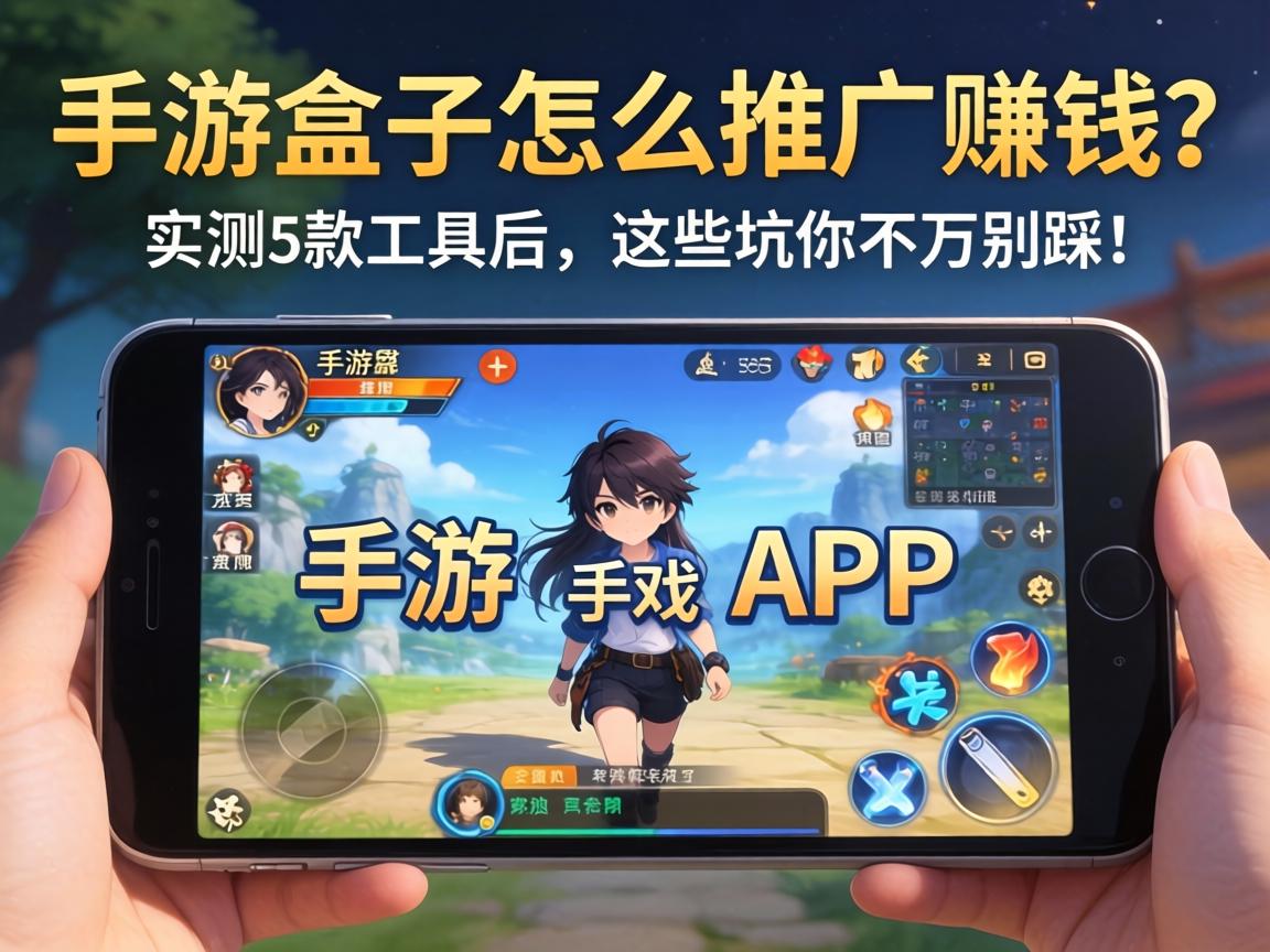 手游盒子怎么推广赚钱？实测5款工具后，这些坑你千万别踩！