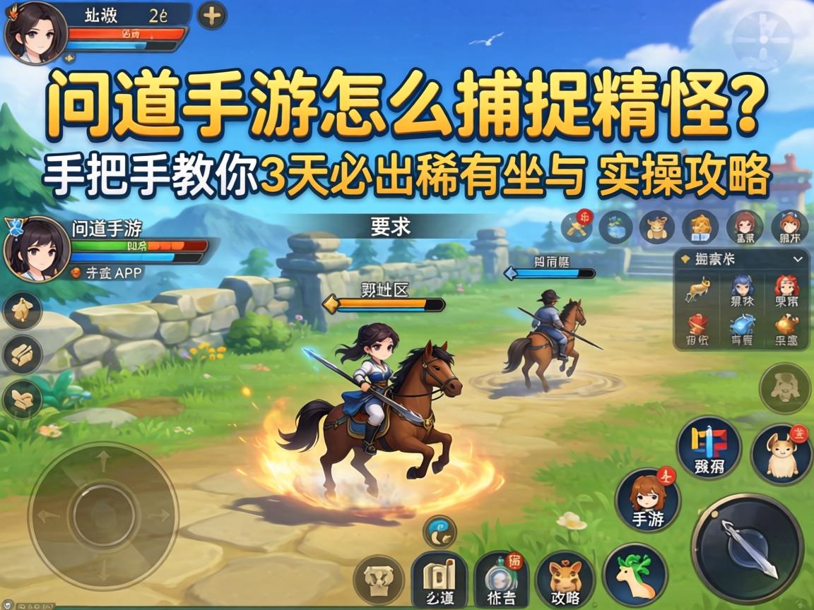 问道手游怎么捕捉精怪？手把手教你3天必出稀有坐骑的实操攻略