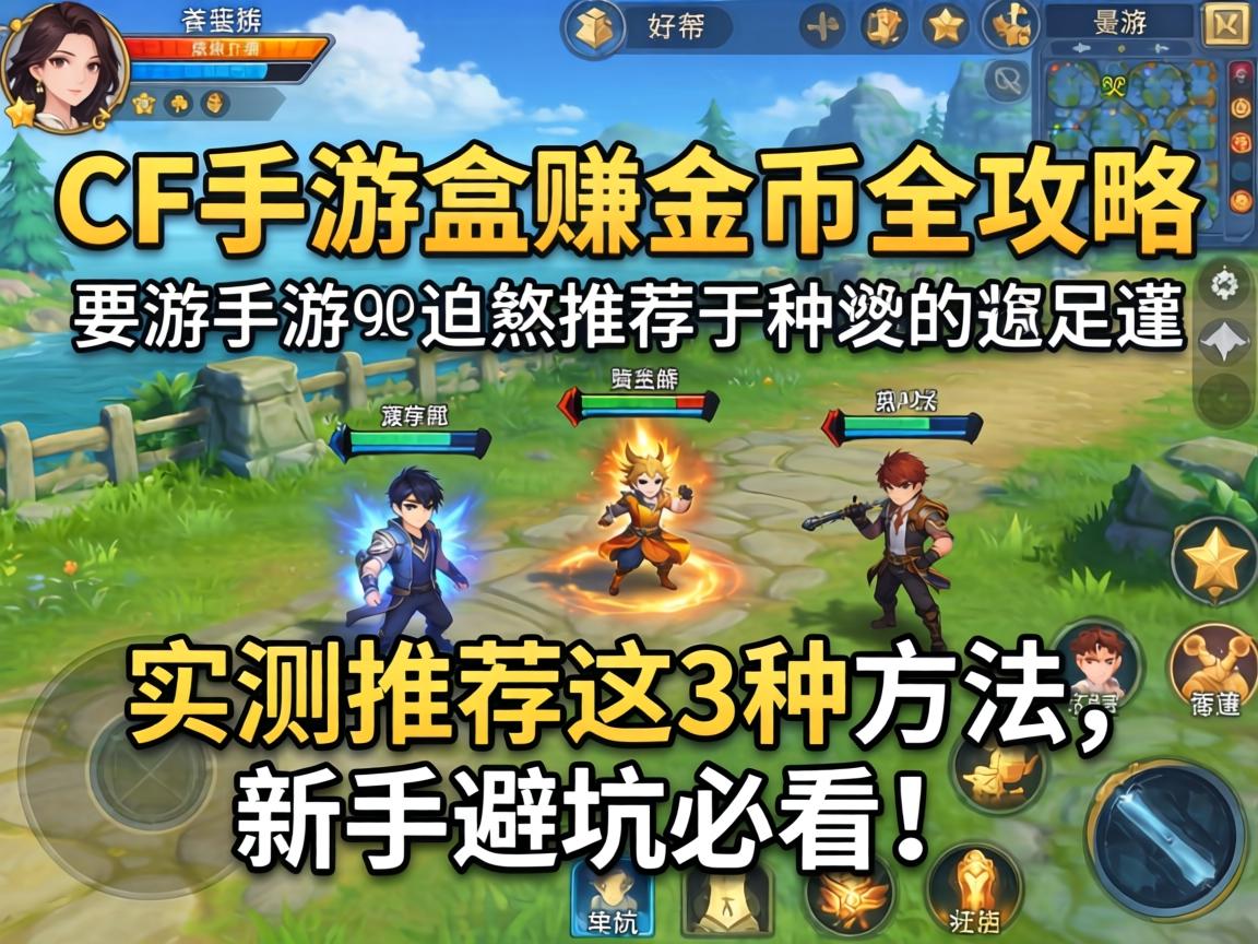 CF手游盒赚金币全攻略，实测推荐这3种方法，新手避坑必看！