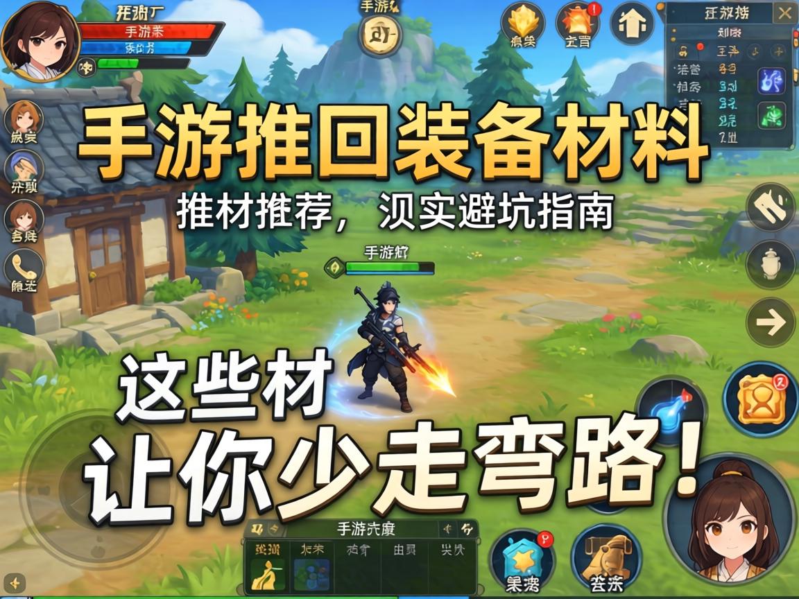 手游找回装备材料推荐，实测避坑指南，这些材料让你少走弯路！