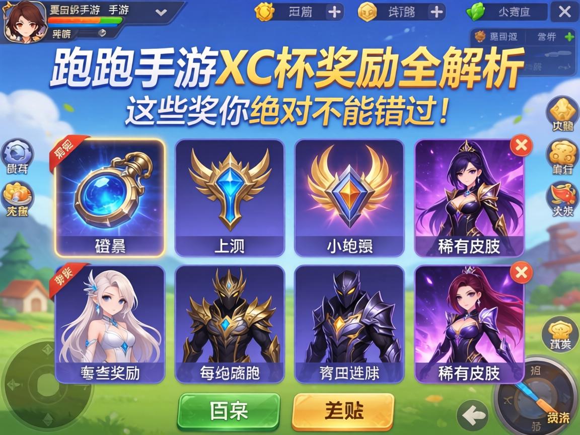 跑跑手游XC杯奖励全解析，从道具到稀有皮肤，这些奖励你绝对不能错过！