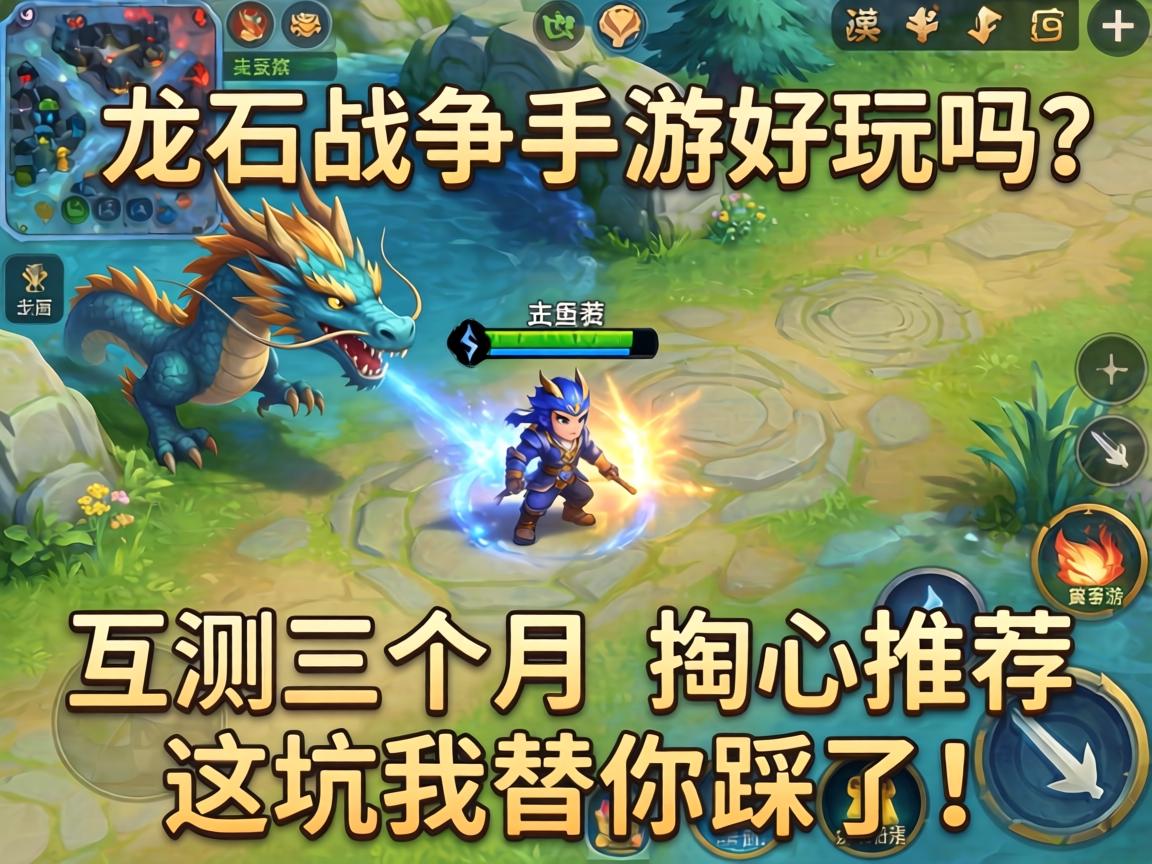 龙石战争手游好玩吗？实测三个月的掏心推荐，这坑我替你踩了！