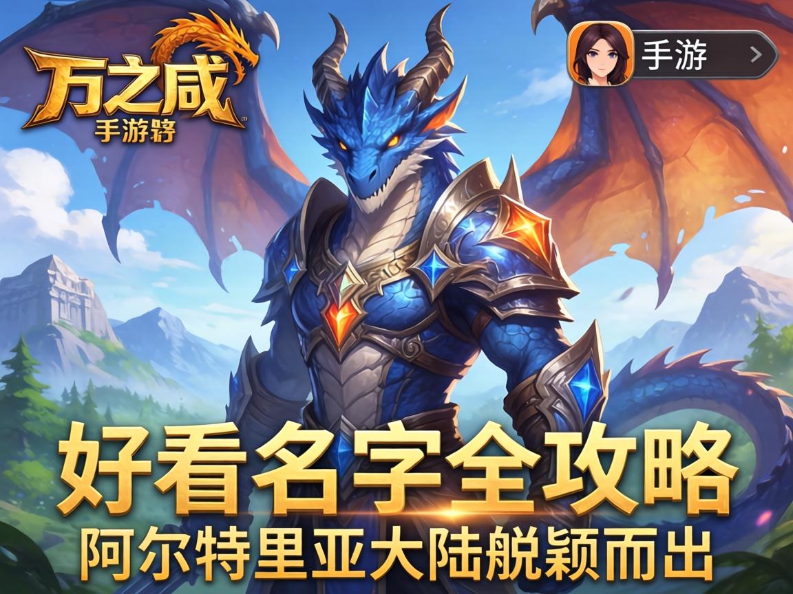 龙之谷手游好看名字全攻略，让你的角色在阿尔特里亚大陆脱颖而出