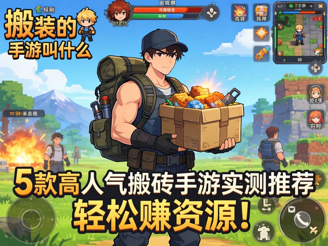 搬装备的手游叫什么？这5款高人气搬砖手游实测推荐，轻松赚资源！