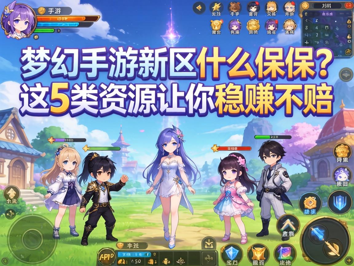 梦幻手游新区什么保值？这5类资源让你稳赚不赔