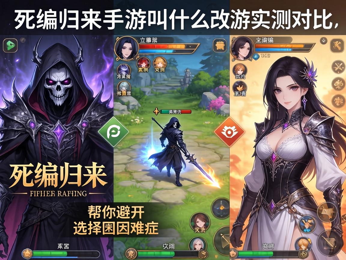 死神归来手游叫什么？三款热门IP改编手游实测对比，帮你避开选择困难症