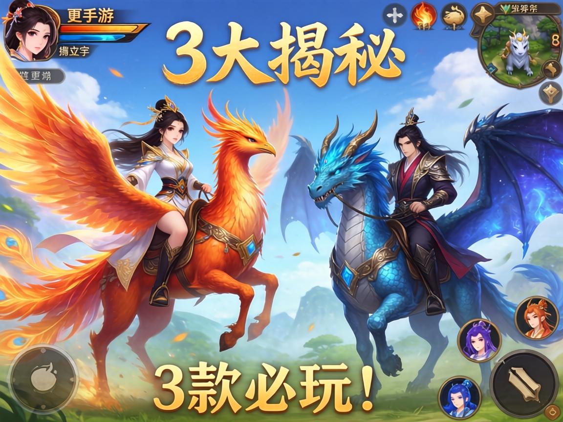 手游坐骑大揭秘，哪些游戏能同时骑凤凰和龙？这3款必玩！