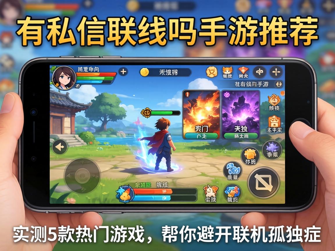 有私信联机的吗手游推荐，实测5款热门游戏，帮你避开联机孤独症