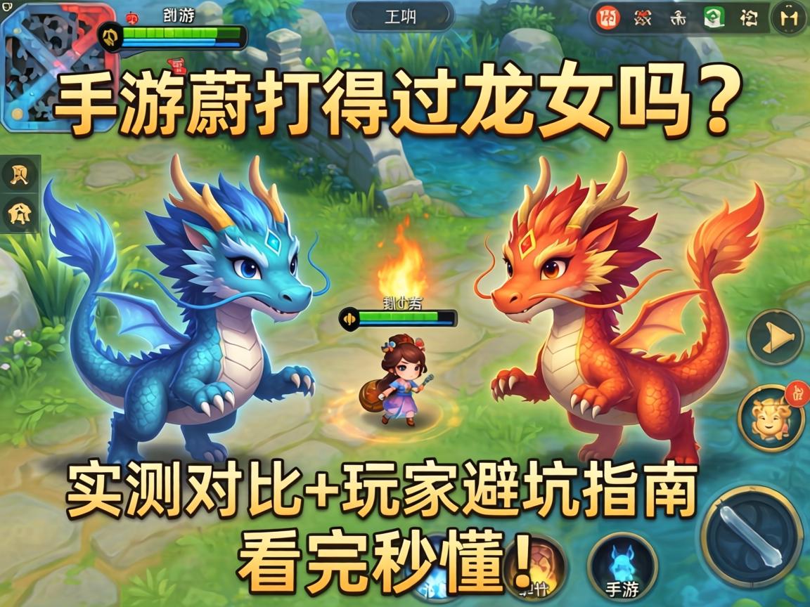 手游蔚打得过龙女吗