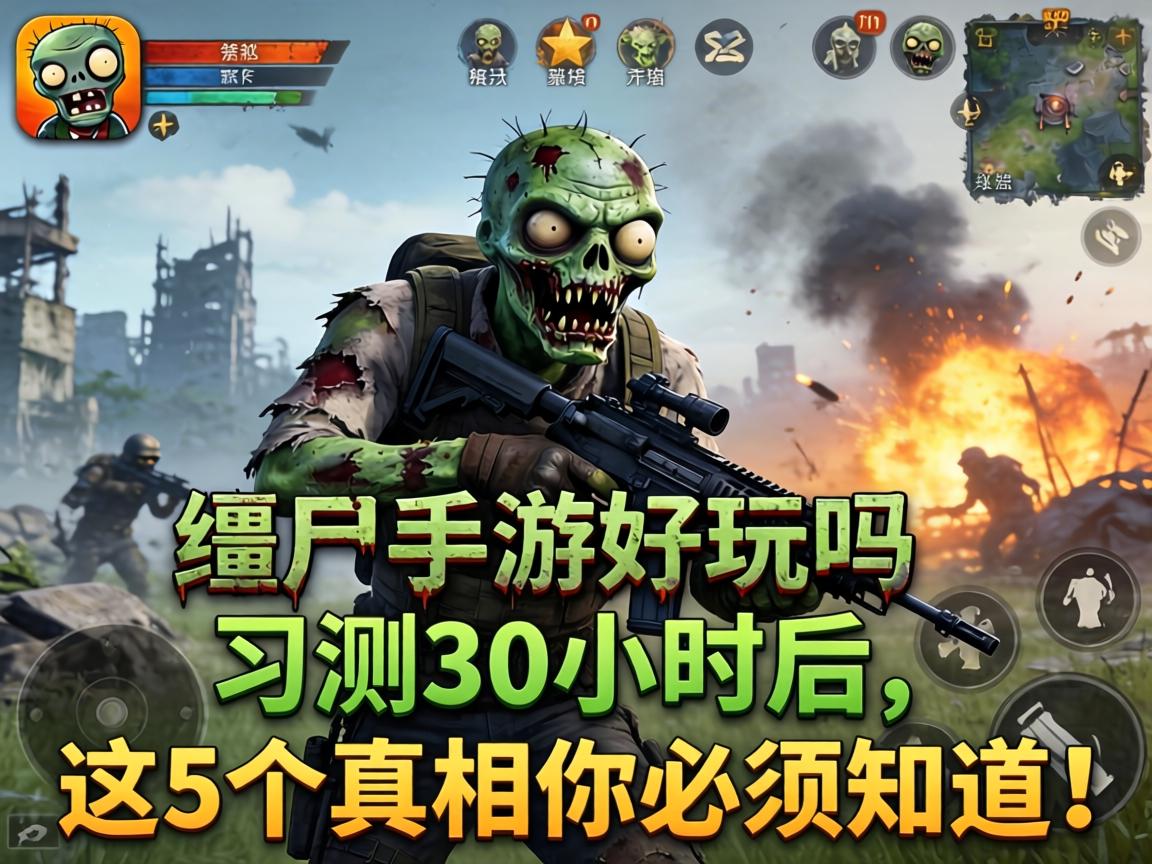 末日僵尸手游好玩吗？实测30小时后，这5个真相你必须知道！