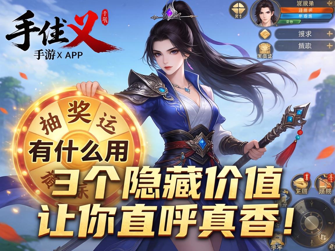 武侠乂手游抽奖有什么用？这3个隐藏价值让你直呼真香！