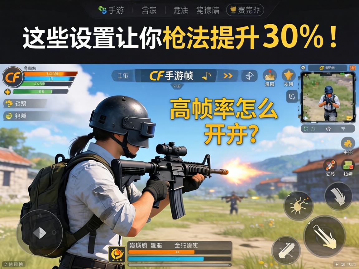 CF手游帧率全解析，高帧率怎么开？这些设置让你枪法提升30%！