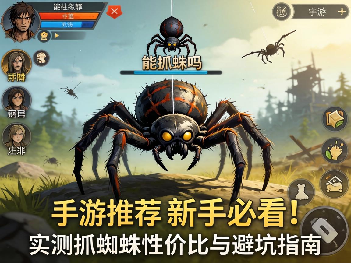 饥荒能抓蜘蛛吗手游推荐，新手必看！实测抓蜘蛛性价比与避坑指南