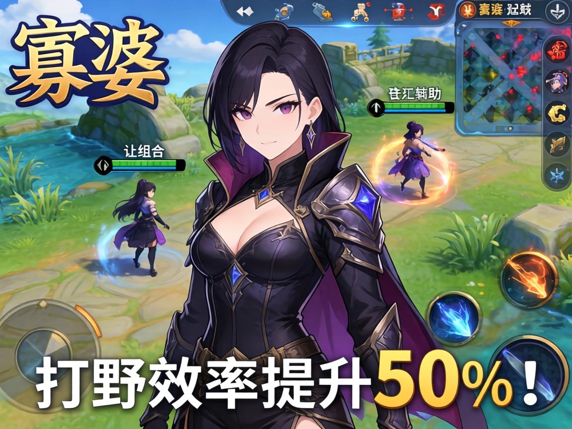 手游寡妇配合什么辅助？这3个组合让打野效率提升50%！