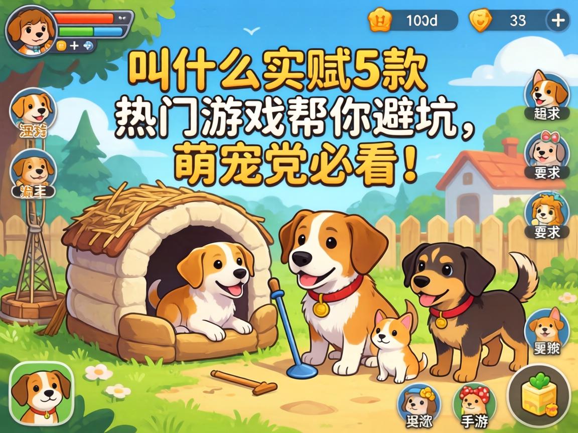 建造狗窝的手游叫什么？实测5款热门游戏帮你避坑，萌宠党必看！