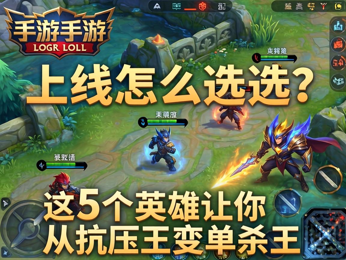 这5个英雄让你从抗压王变单杀王