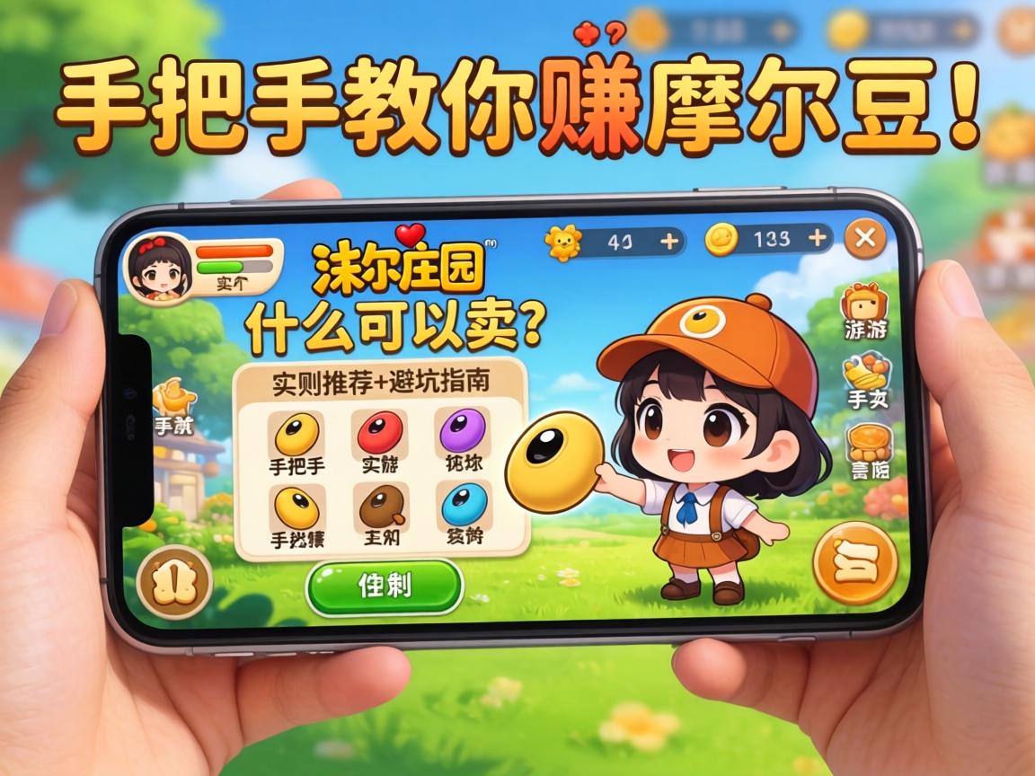 手游摩尔庄园什么可以卖