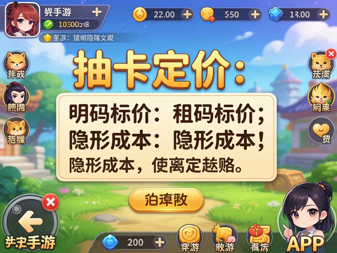 抽卡定价的明码标价与隐形成本