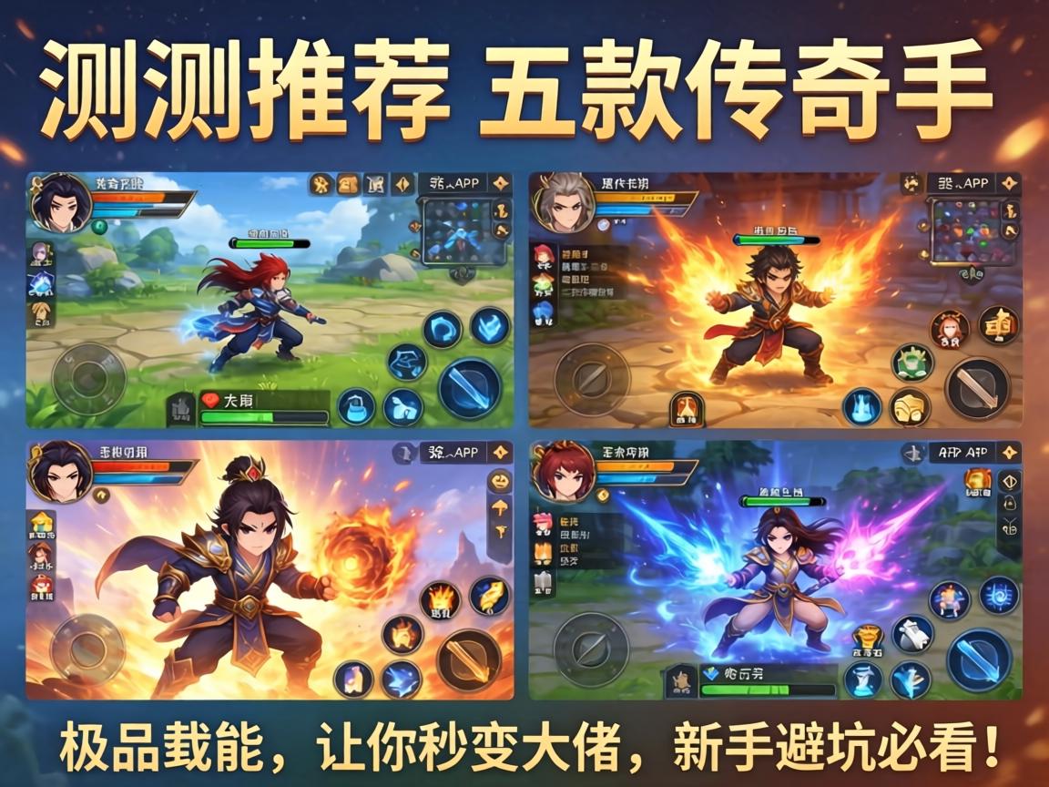 这五款传奇手游的极品技能让你秒变大佬