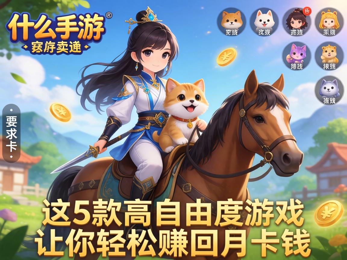 这5款高自由度游戏让你轻松赚回月卡钱