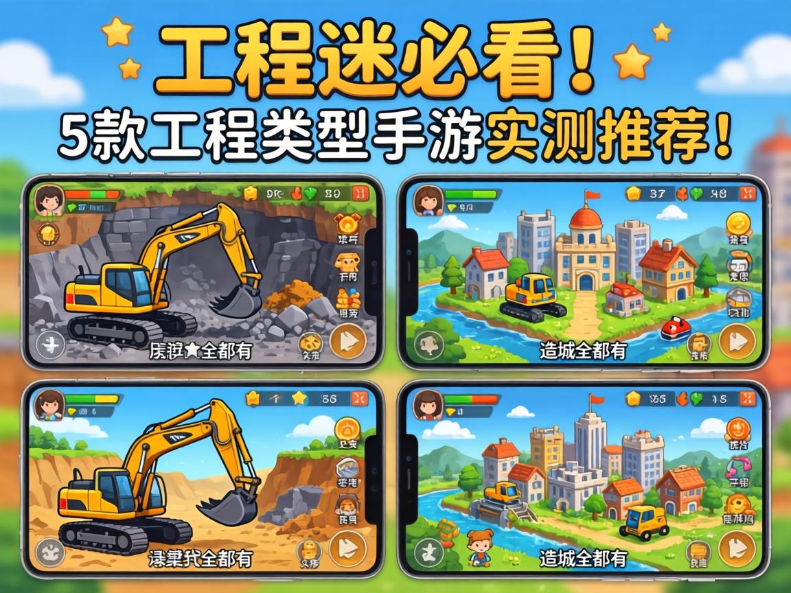工程迷必看!这5款工程类型手游实测推荐,从挖矿到造城全都有 这5款工程类型手游实测推荐