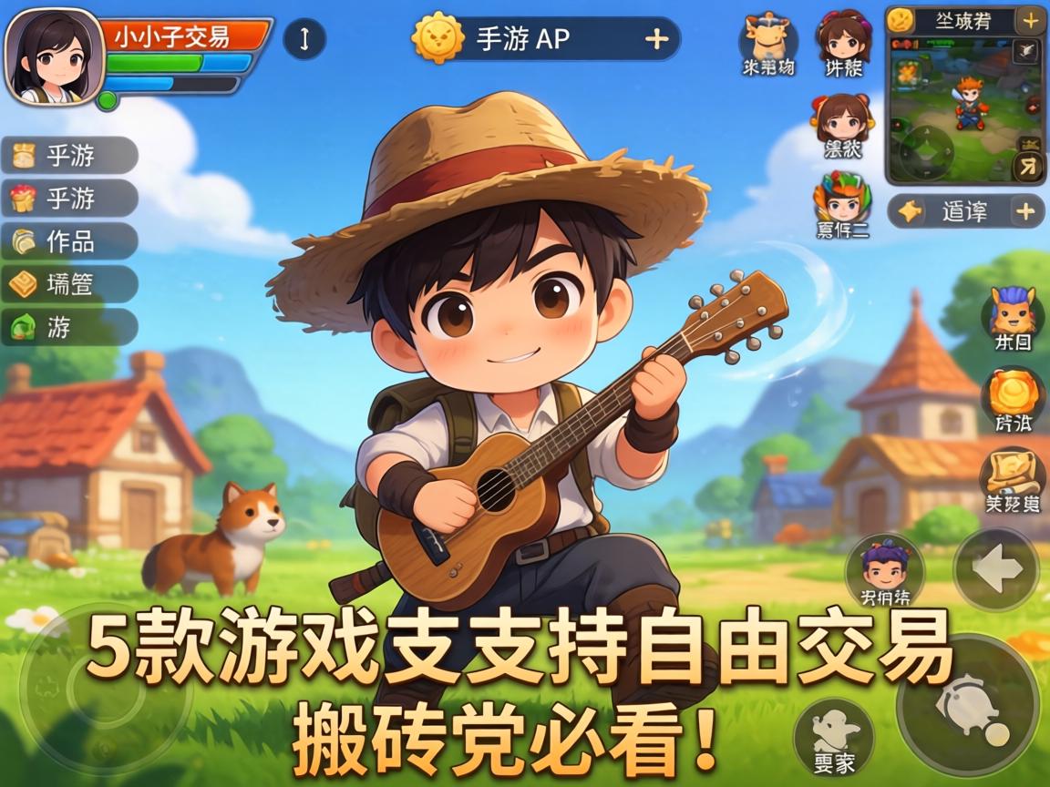 这5款游戏支持自由交易