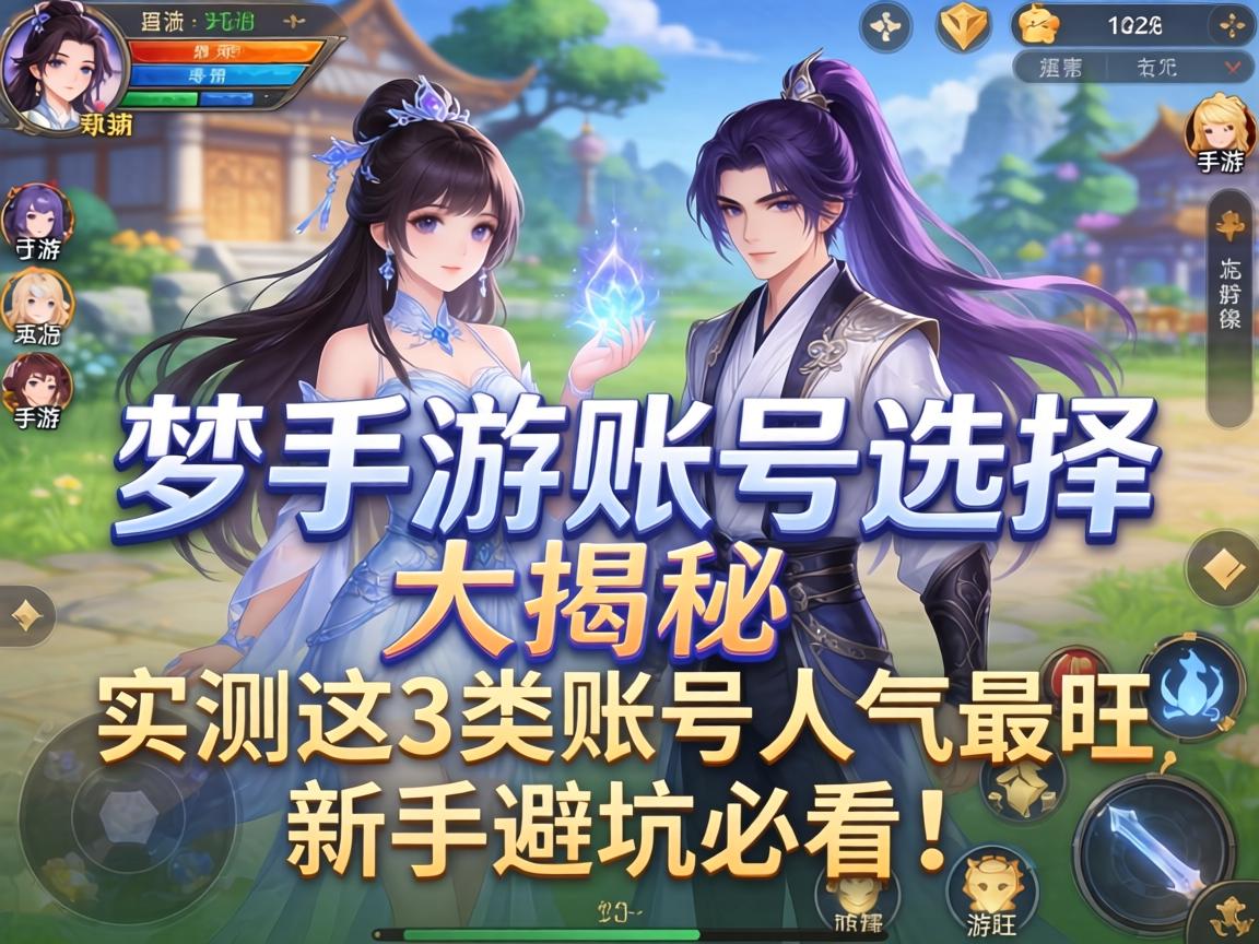 梦幻手游账号选择大揭秘，实测这3类账号人气最旺，新手避坑必看！