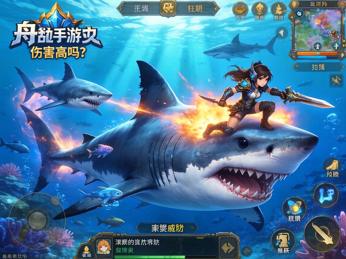 方舟手游鲨鱼伤害高吗？深度解析海洋霸主的实战威胁与应对策略