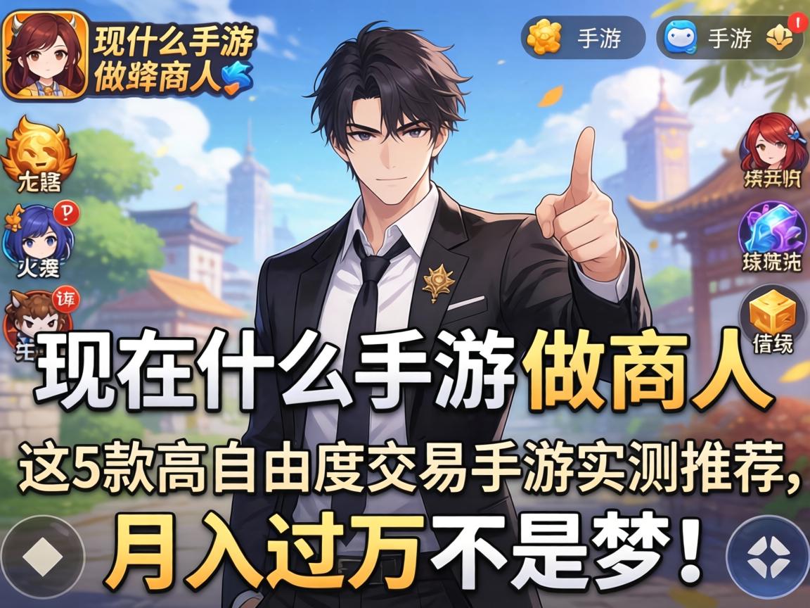 现在什么手游可以做商人？这5款高自由度交易手游实测推荐，月入过万不是梦！