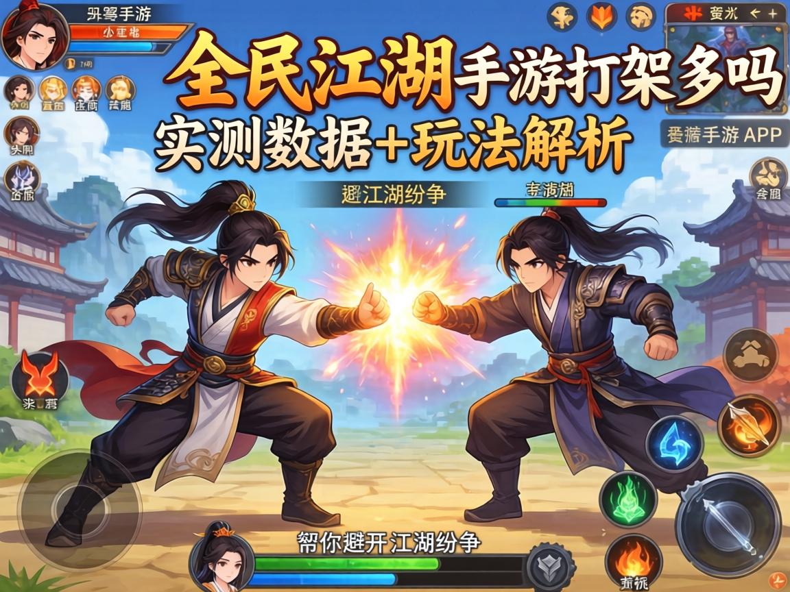 全民江湖手游打架多吗？实测数据+玩法解析，帮你避开江湖纷争