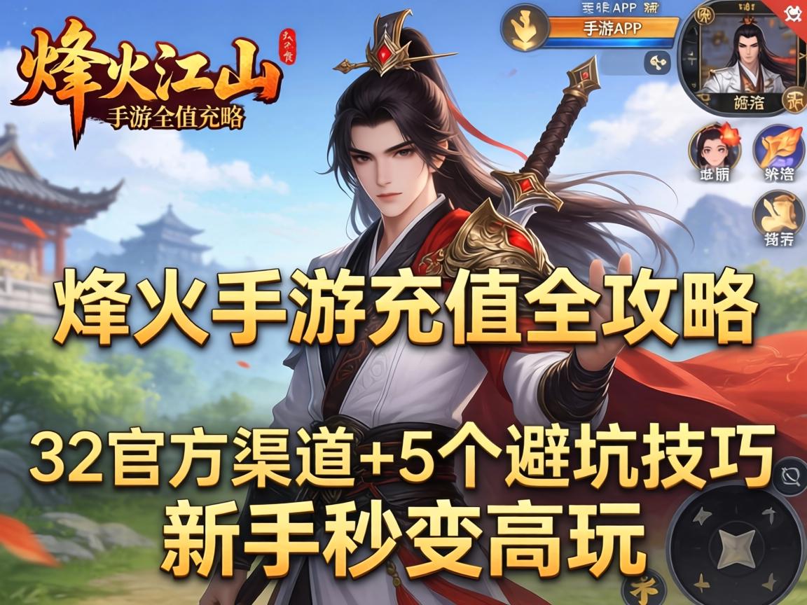 烽火江山手游充值全攻略，3种官方渠道+5个避坑技巧，新手秒变高玩