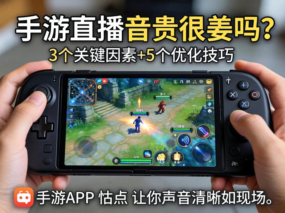 手游直播音质很差吗？3个关键因素+5个优化技巧，让你的声音清晰如现场