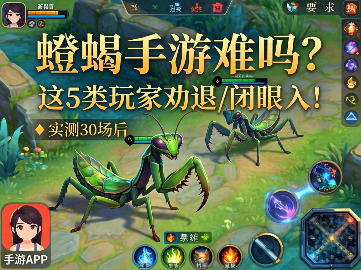 LOL螳螂手游难吗？实测30场后，这5类玩家劝退/闭眼入！