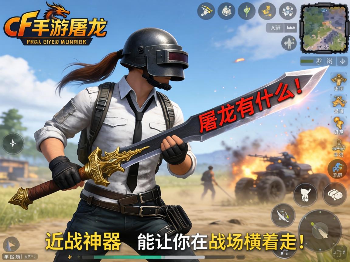 cf手游屠龙有什么作用？这把近战神器能让你在战场横着走！