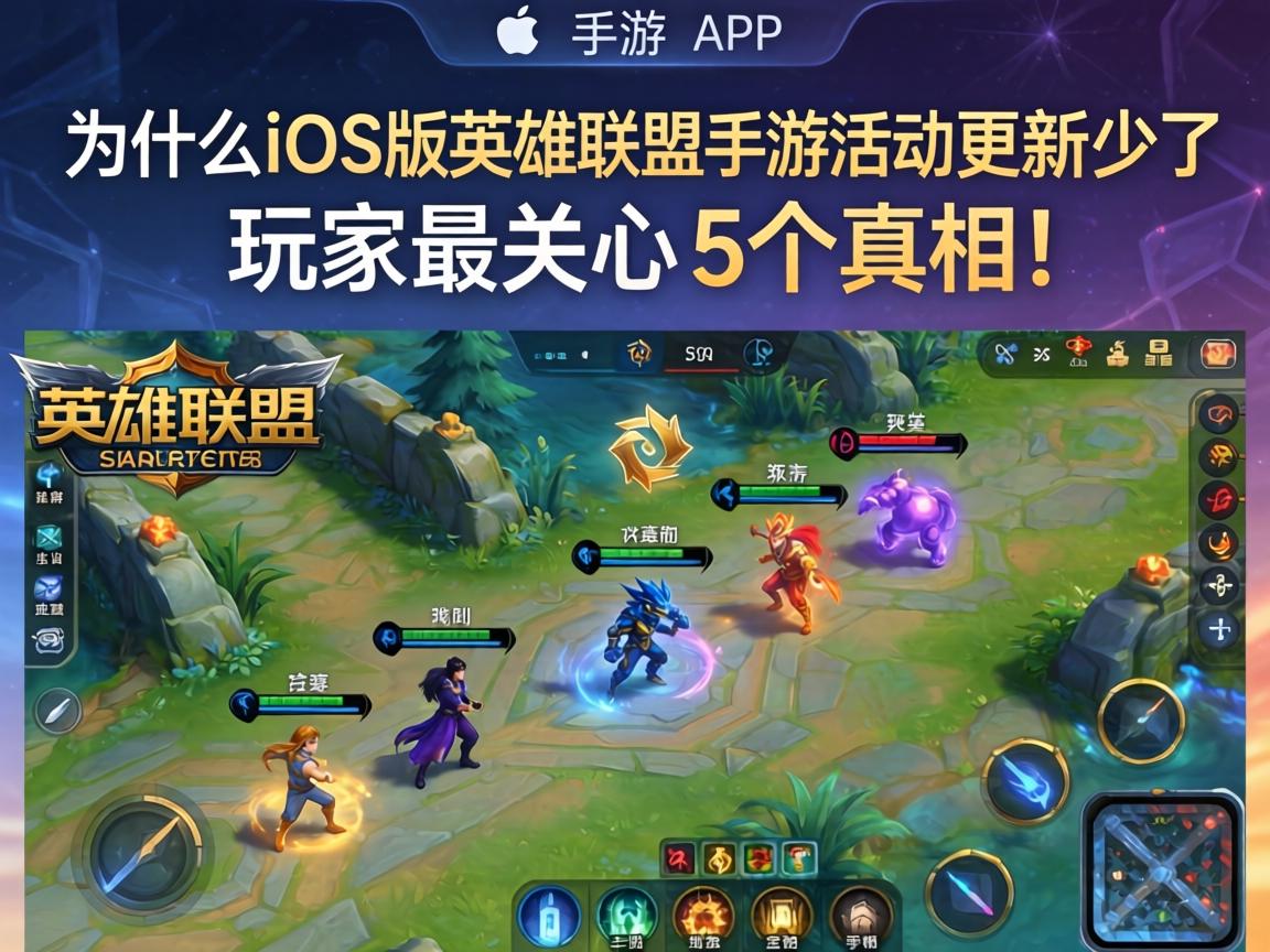 为什么iOS版英雄联盟手游活动更新变少了？玩家最关心的5个真相