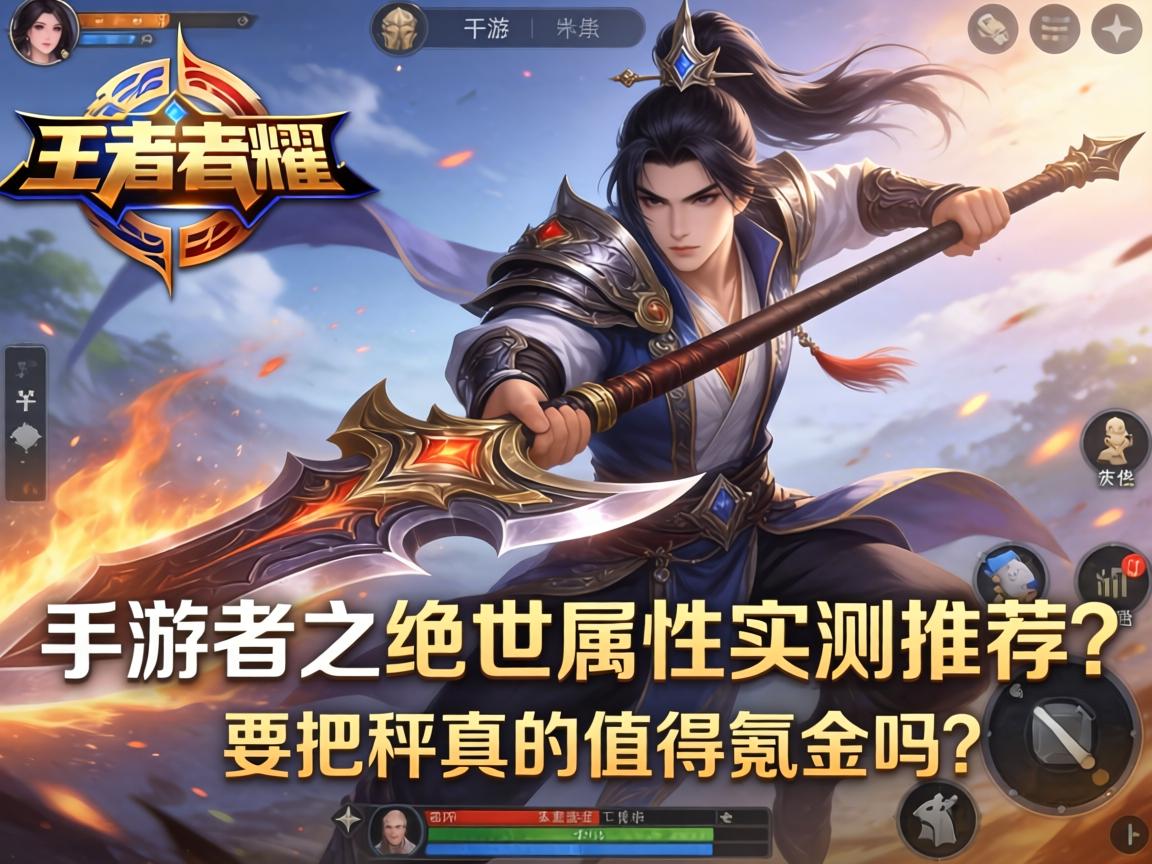 手游王者之绝世属性实测推荐，这把武器真的值得氪金吗？