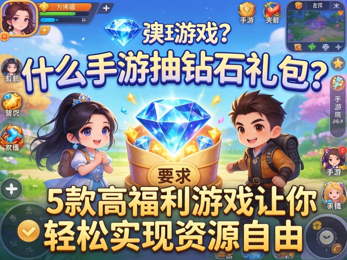 什么手游抽钻石礼包？这5款高福利游戏让你轻松实现资源自由