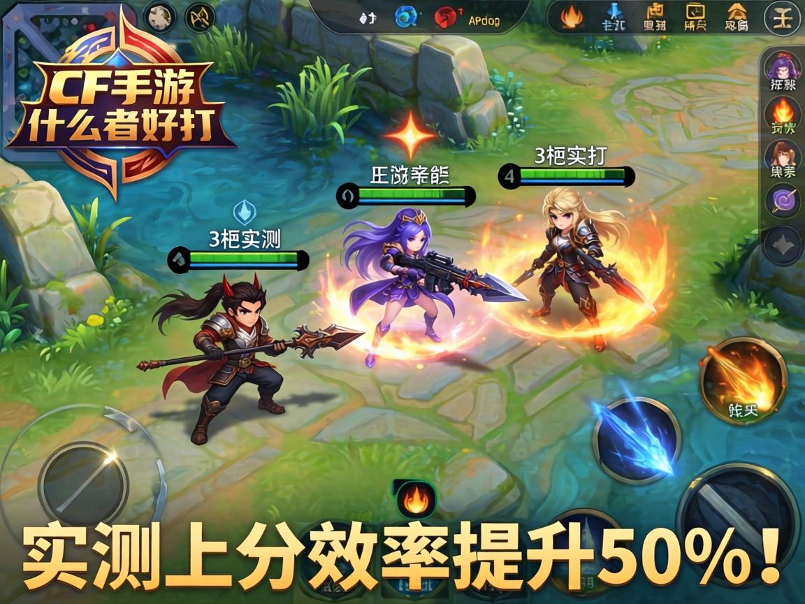 CF手游什么王者好打？这3把武器实测上分效率提升50%！